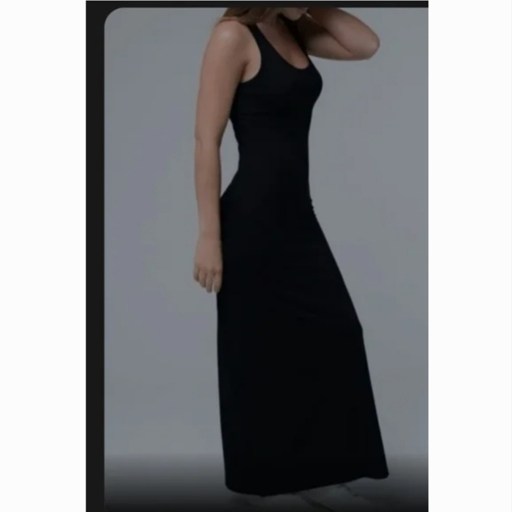 NWT BLACK Organic Cotton Maxi Dress